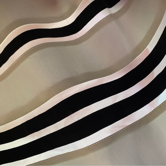 NWT Ann Taylor Black/White Stripe Strapless Tube Dress 8 Petite - Picture 10 of 11